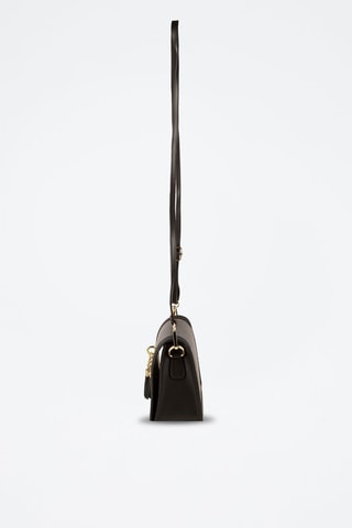 Bandolera de piel Core - Negro