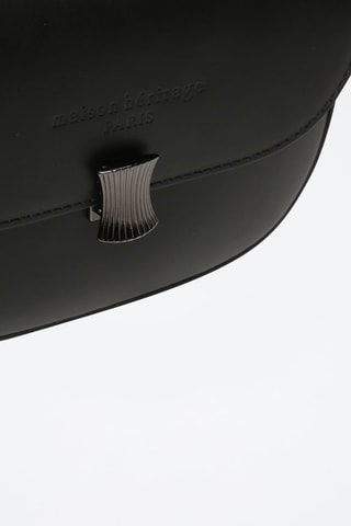 Bandolera de piel Nelly - Negro