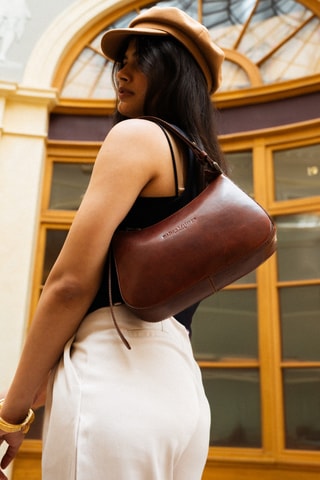 Bolso de piel Titan - Camel