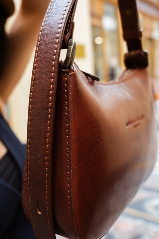 Bolso de piel Titan - Camel