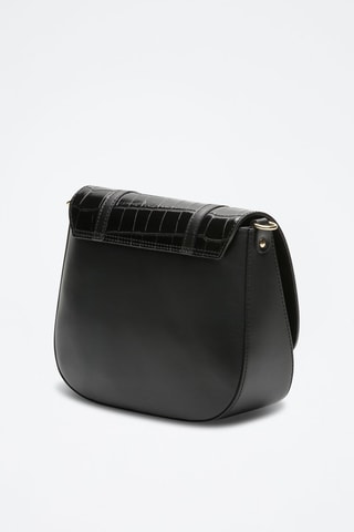 Bandolera de piel Tex - Negro