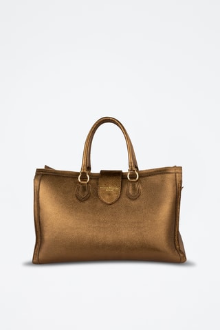 Bolso shopper de piel Mara - Marrón