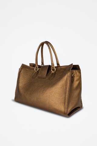Bolso shopper de piel Mara - Marrón