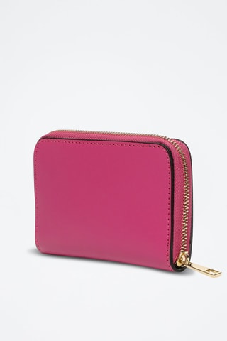 Cartera de piel Moni - Fucsia