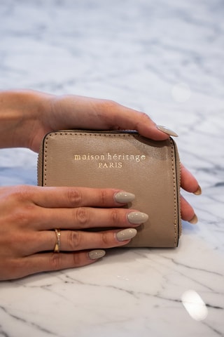 Monedero de piel Mini Moni Box - Topo