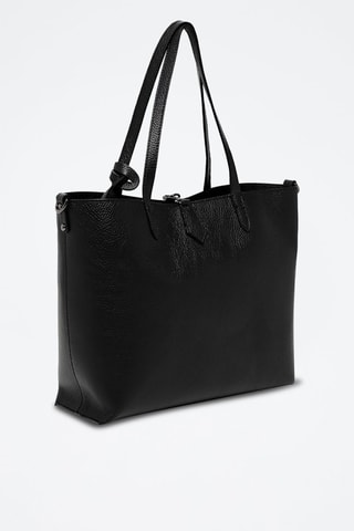 Bolso shopper de piel Elix - Negro