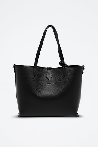 Bolso shopper de piel Elix - Negro