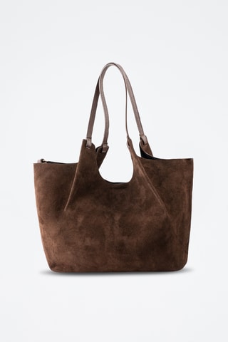 Bolso de nobuk - Marrón
