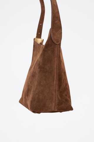 Bolso de nobuk  - Marrón