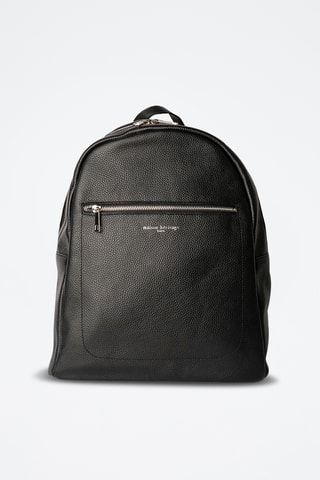 Mochila de piel Jonas - Negro