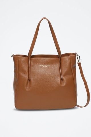 Bolso shopper de piel Myriam - Camel