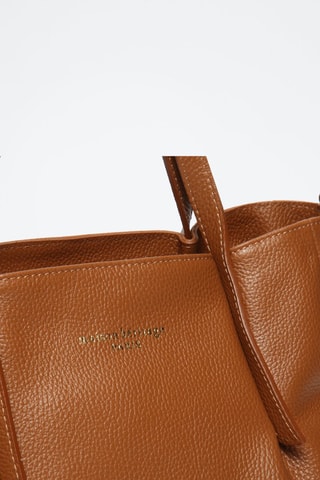 Bolso shopper de piel Myriam - Camel