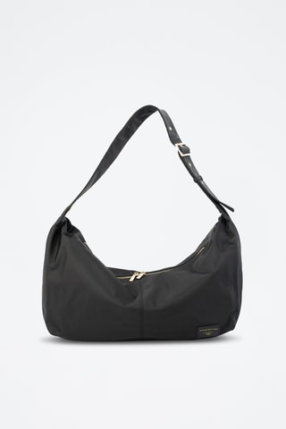 Bandolera de piel Saya - Negro