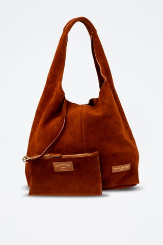 Bolso shopper y bolso de mano de nobuk Vif - Marrón