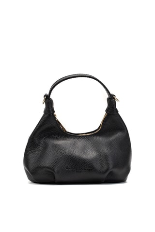 Bolso de piel Costa - Negro