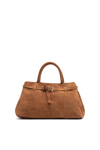 Bolso de nobuk Sicilia - Camel