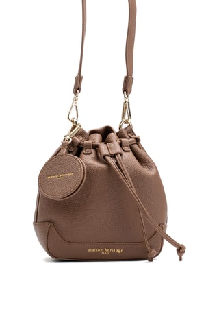 Bolso saco de piel Punchy - Camel