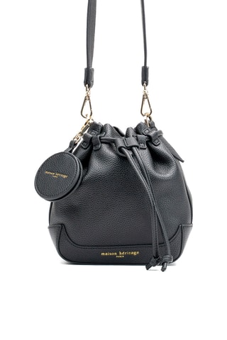 Bolso saco de piel Punchy - Negro