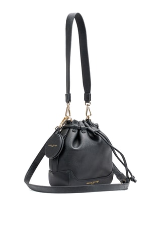 Bolso saco de piel Punchy - Negro