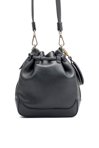Bolso saco de piel Punchy - Negro