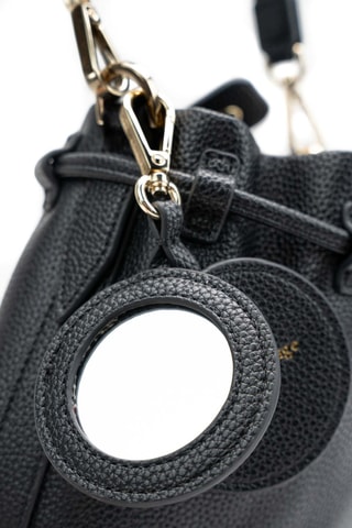 Bolso saco de piel Punchy - Negro