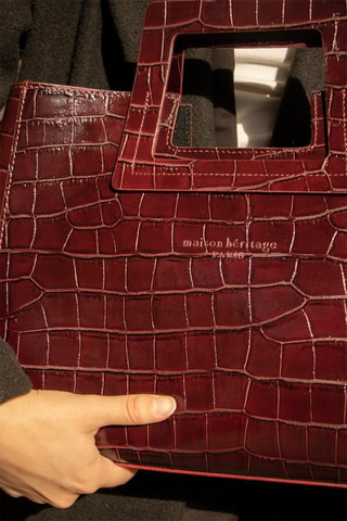 Bolso de piel Jane - Burdeos