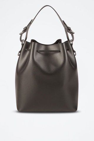 Bolso saco de piel Jila - Negro