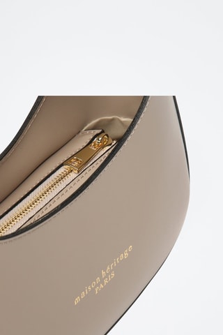 Bolso de piel Aline - Topo