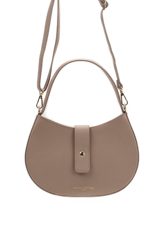 Bolso de piel Piazza - Topo