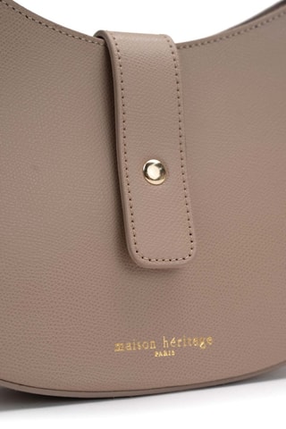 Bolso de piel Piazza - Topo