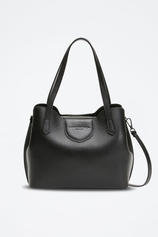 Bolso de piel Rama - Negro, beige y marrón