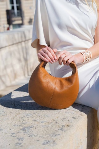 Bolso de piel Dulce - Camel