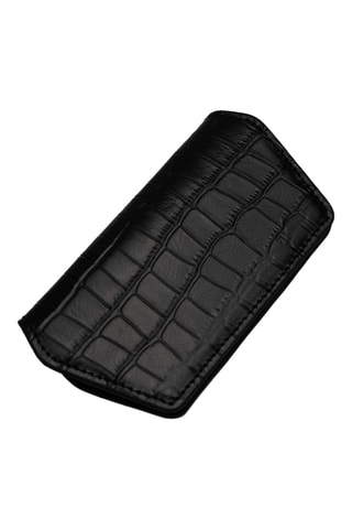 Funda de piel para gafas Lune - Negro