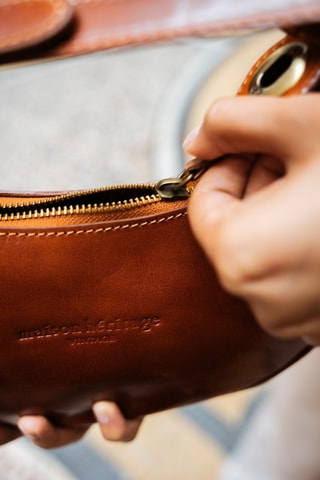 Bolso de piel Rhea - Camel