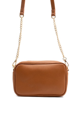 Bandolera de piel Bio - Camel