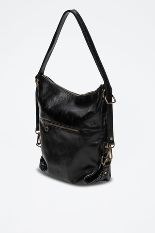 Bolso de piel Alexis - Negro