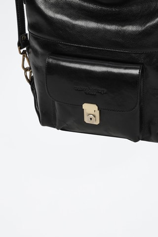 Bolso de piel Alexis - Negro