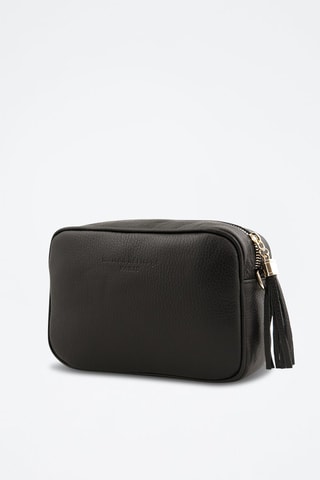 Bandolera de piel Gaby - Negro