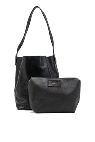 Bolso de piel Figa - Negro