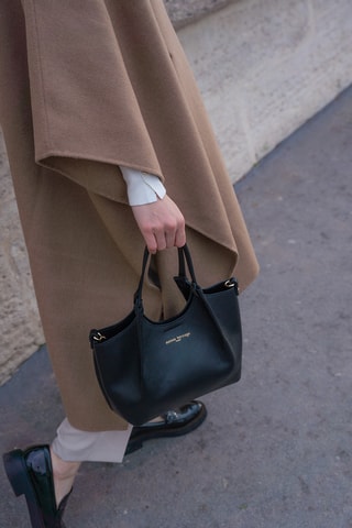 Bolso de piel  - Negro