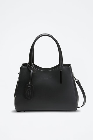 Bolso de piel Carla - Negro