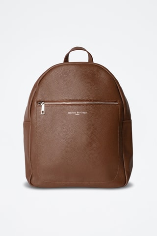 Mochila de piel Jonas - Marrón