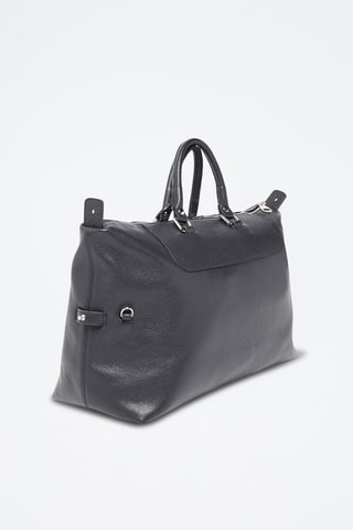 Bolsa de viaje de piel Diego - Negro