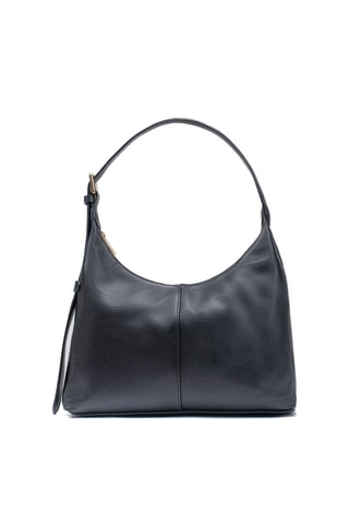 Bolso de piel Onda - Negro