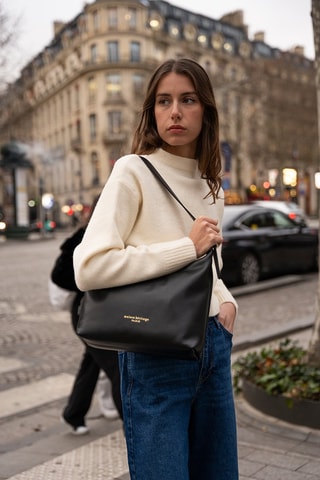 Bolso de piel Thoi - Negro