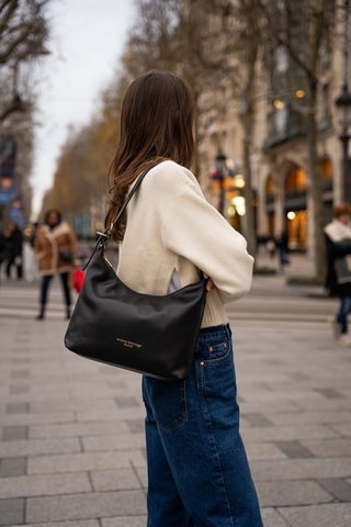 Bolso de piel Thoi - Negro