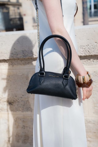 Bolso de piel Ella - Negro