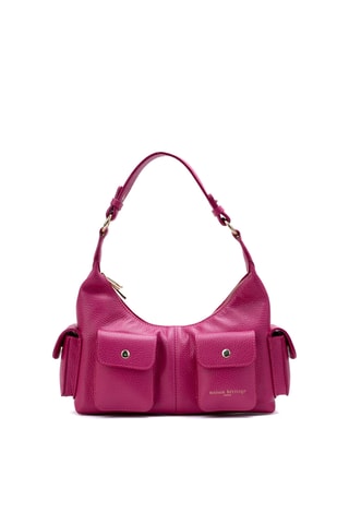 Bolso de piel Dolce - Fucsia