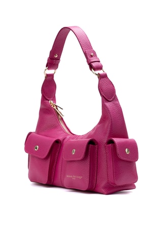 Bolso de piel Dolce - Fucsia