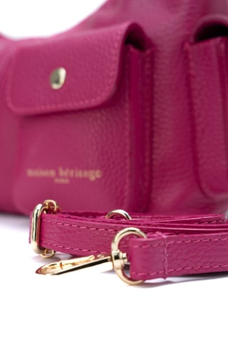 Bolso de piel Dolce - Fucsia